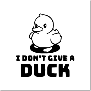 Funny Angry Duck Saying Posters and Art